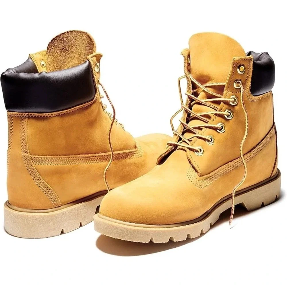 Timberland 6-Inch Classic Juniors Big Kid Size 5.5 Waterproof Boots Wheat Nubuck